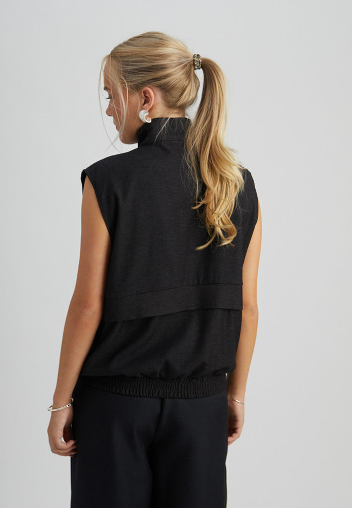 Peppercorn PCTosca Vest Vest 9000M Black Melange