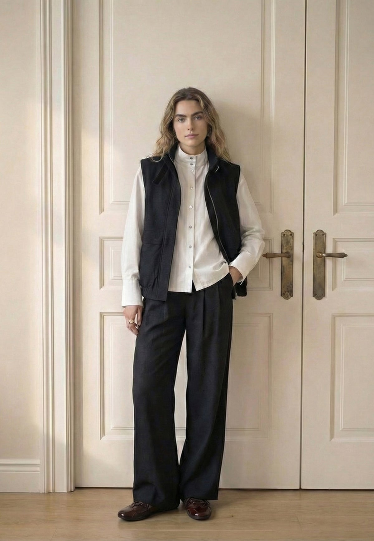 Peppercorn PCTosca Vest Vest 9000M Black Melange