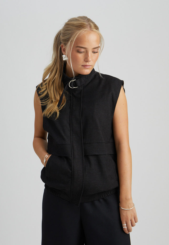 Peppercorn PCTosca Vest Vest 9000M Black Melange