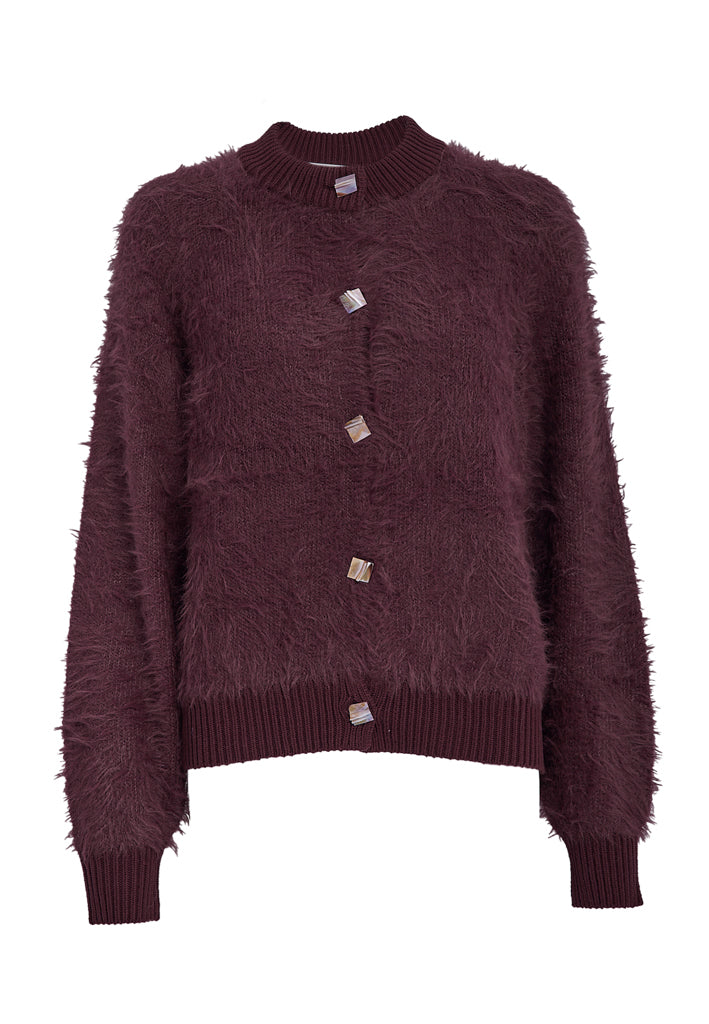 Peppercorn PCTwila Knit Cardigan Cardigans 4980 Decadent Chocolate