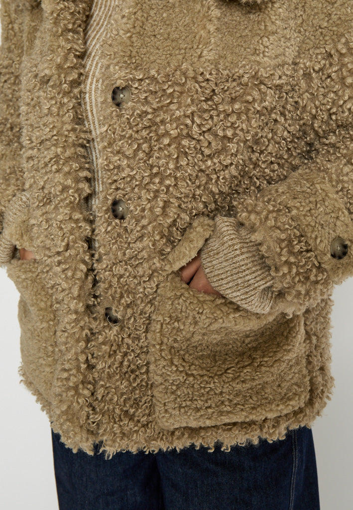 Peppercorn PCWendy Faux Fur Jacket Jacket 4224 Spray Green