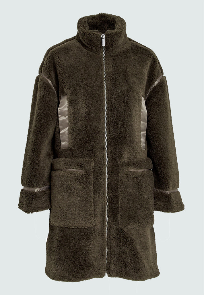 Peppercorn PCZoey Coat Coat 5020 CROCODILE GREEN