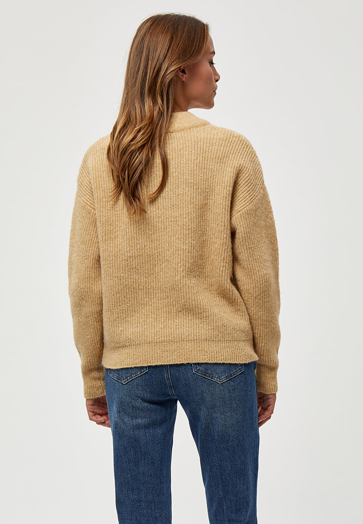 Peppercorn Penelope V-neck Pullover Pullover 0273M Warm Sand Melange