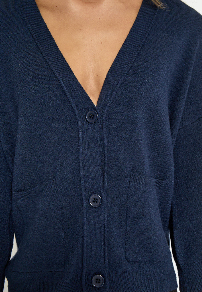 Peppercorn Rosalia Knit Cardigan Cardigans 1550 NAVY