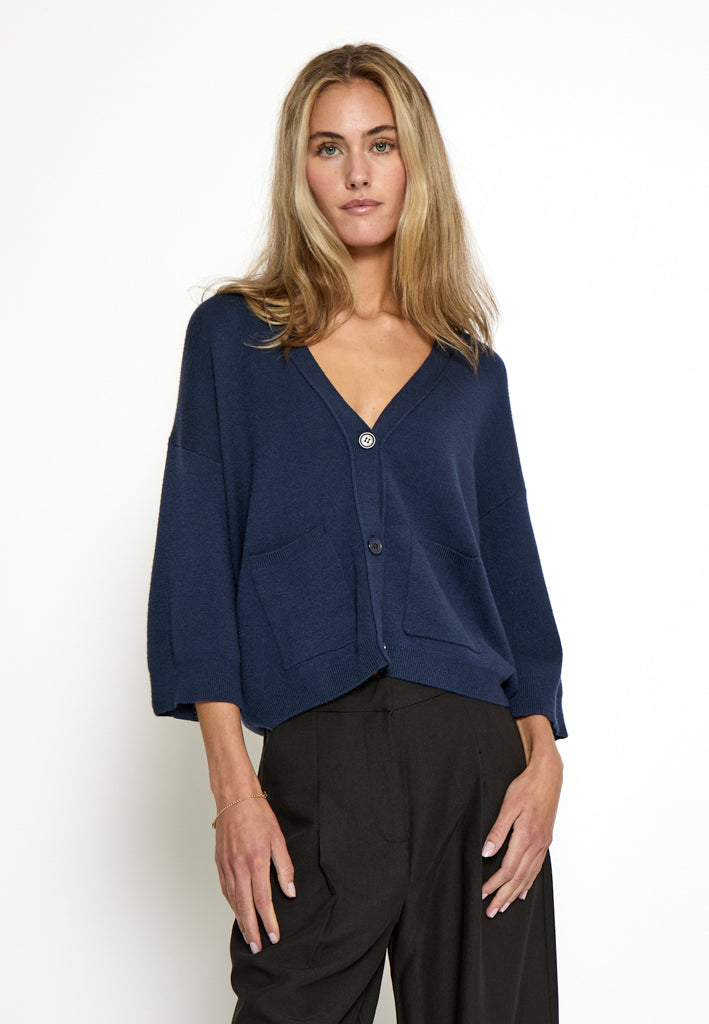 Peppercorn Rosalia Knit Cardigan Cardigans 1550 NAVY