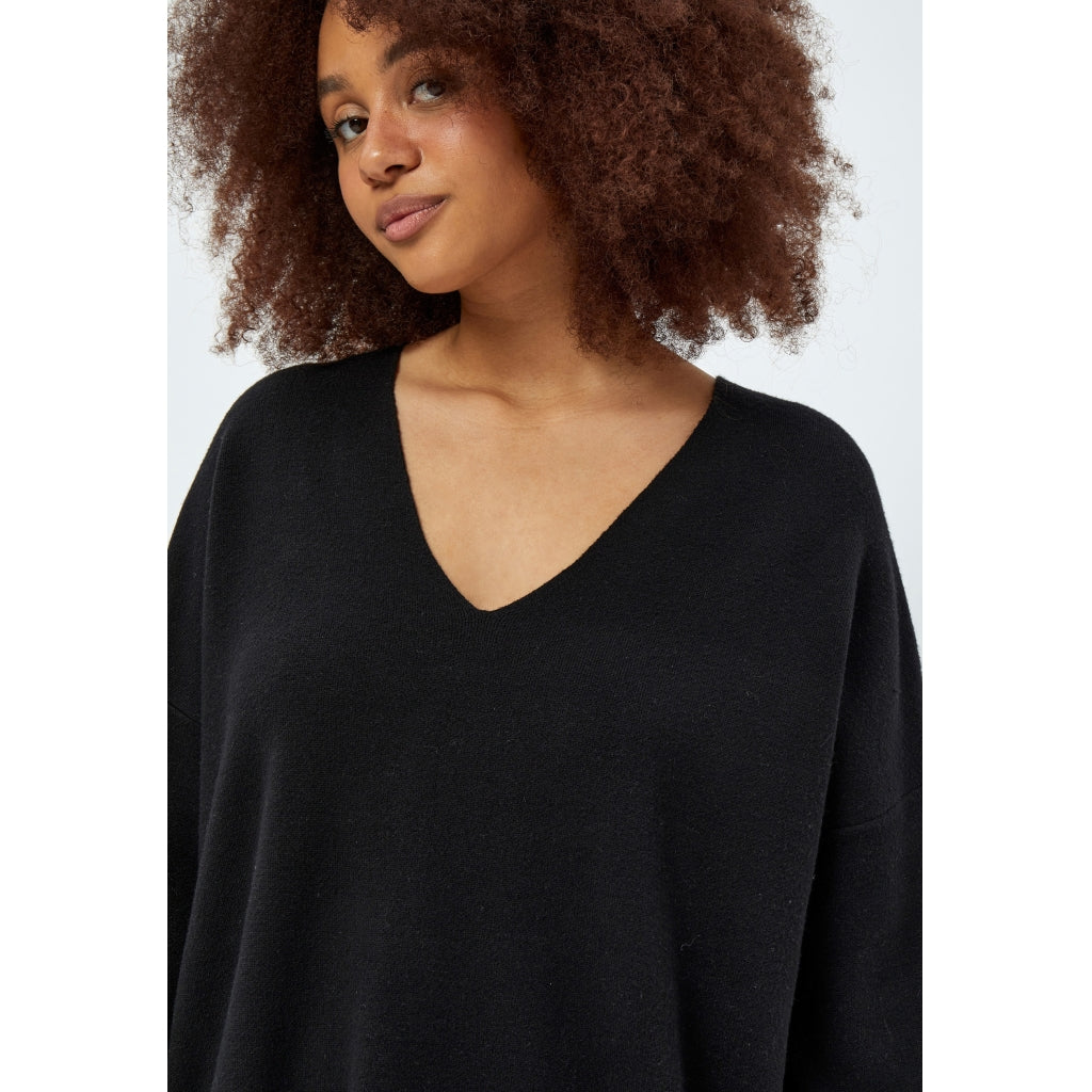 Peppercorn Rosalia Knit Pullover Curve Pullover 100 Black