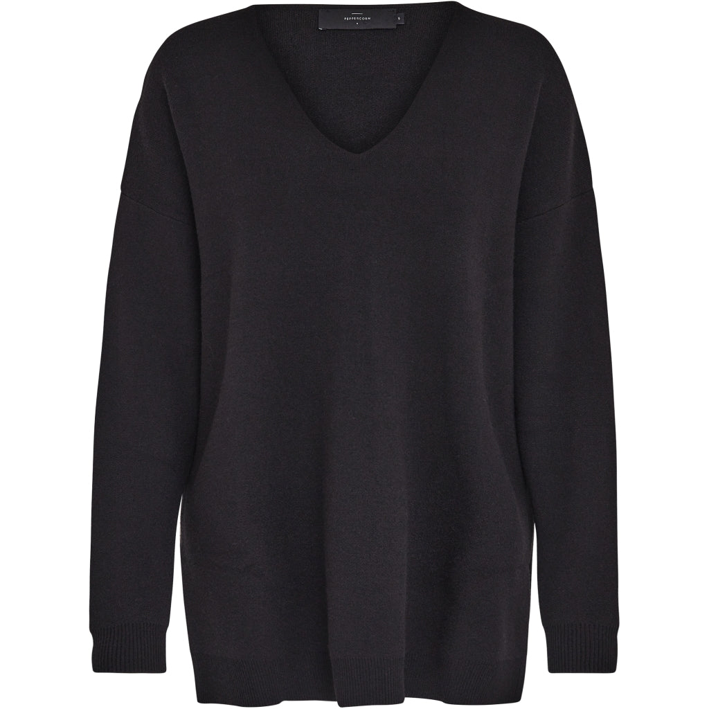 Peppercorn Rosalia Knit Pullover Curve Pullover 100 Black