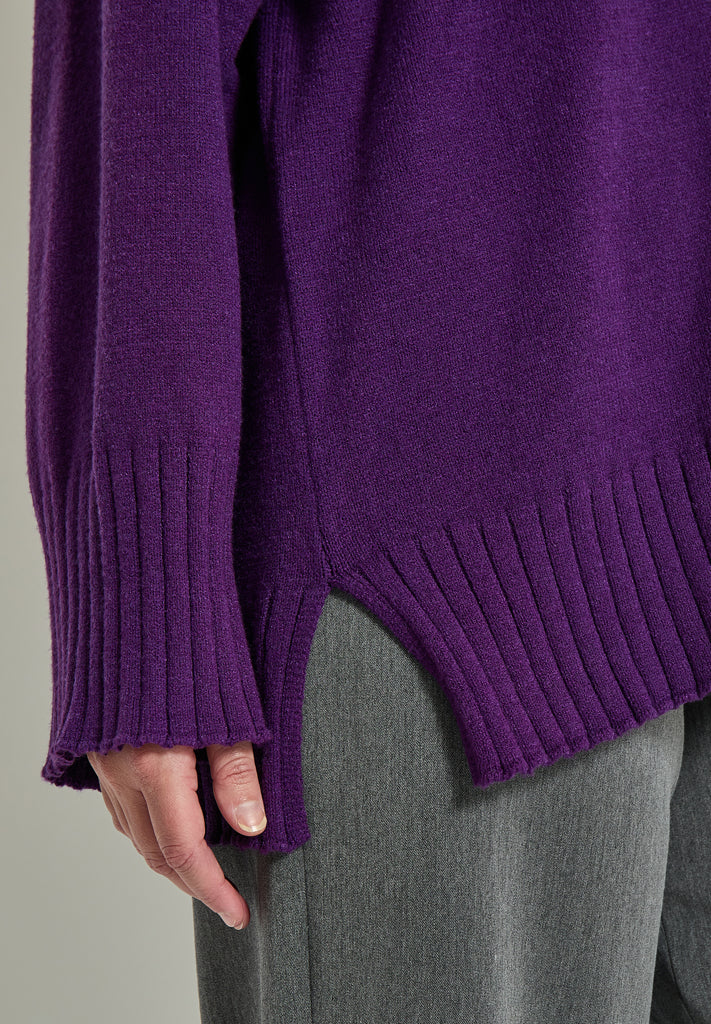 Peppercorn Rosalia Knit Pullover Curve Pullover 1632 Imperial Purple