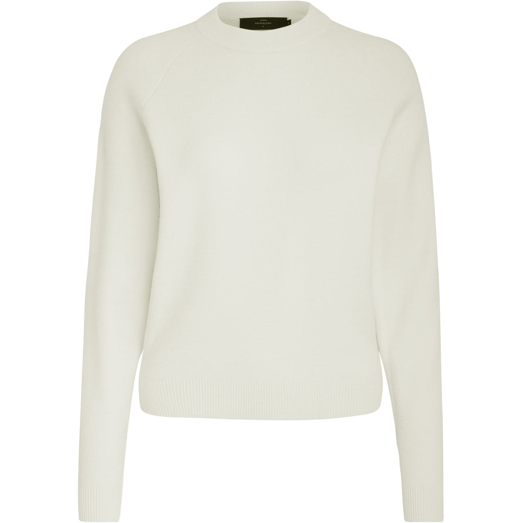Peppercorn Rosalia Mock Neck Knit Pullover Curve Pullover 0001 White