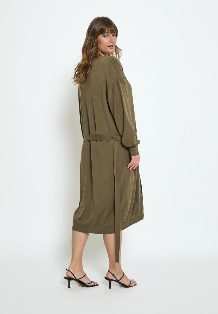 Peppercorn Tana Knit Cardigan Curve Cardigans 3820 Capers